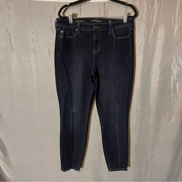 Liverpool Dark Wash The Ankle Skinny Jeans Size 10/30 - Picture 1 of 8